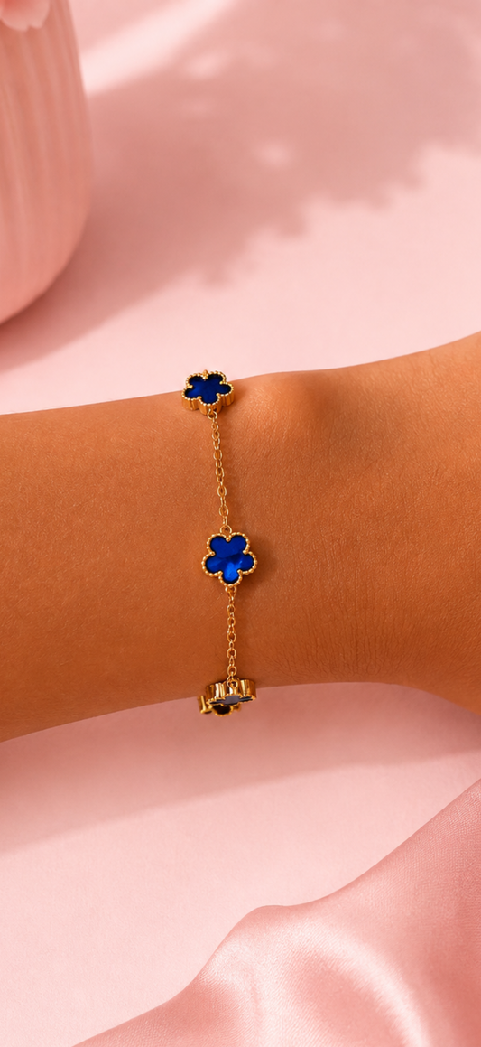 Bracelet Trèfle - Acier inoxydable doré