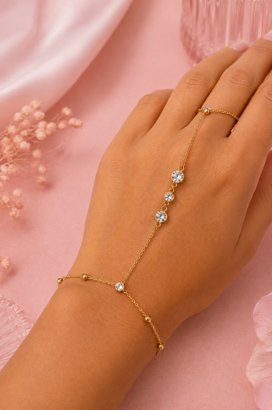 Bracelet de main Mila - Acier inoxydable