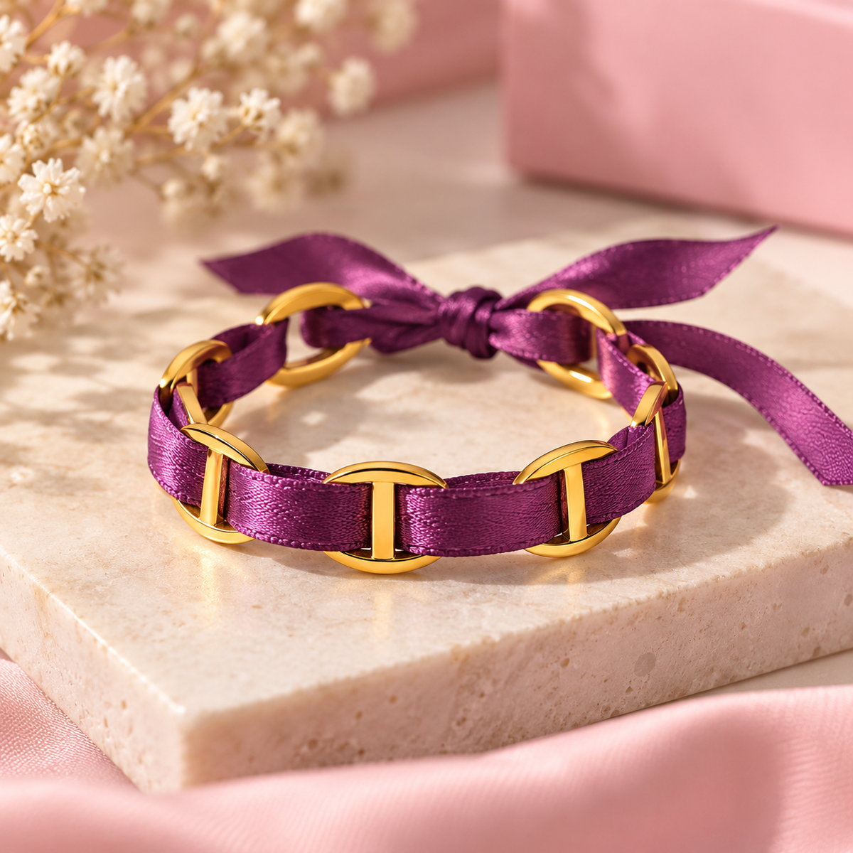 Jonc Bracelet NAÏLA - Acier inoxydable