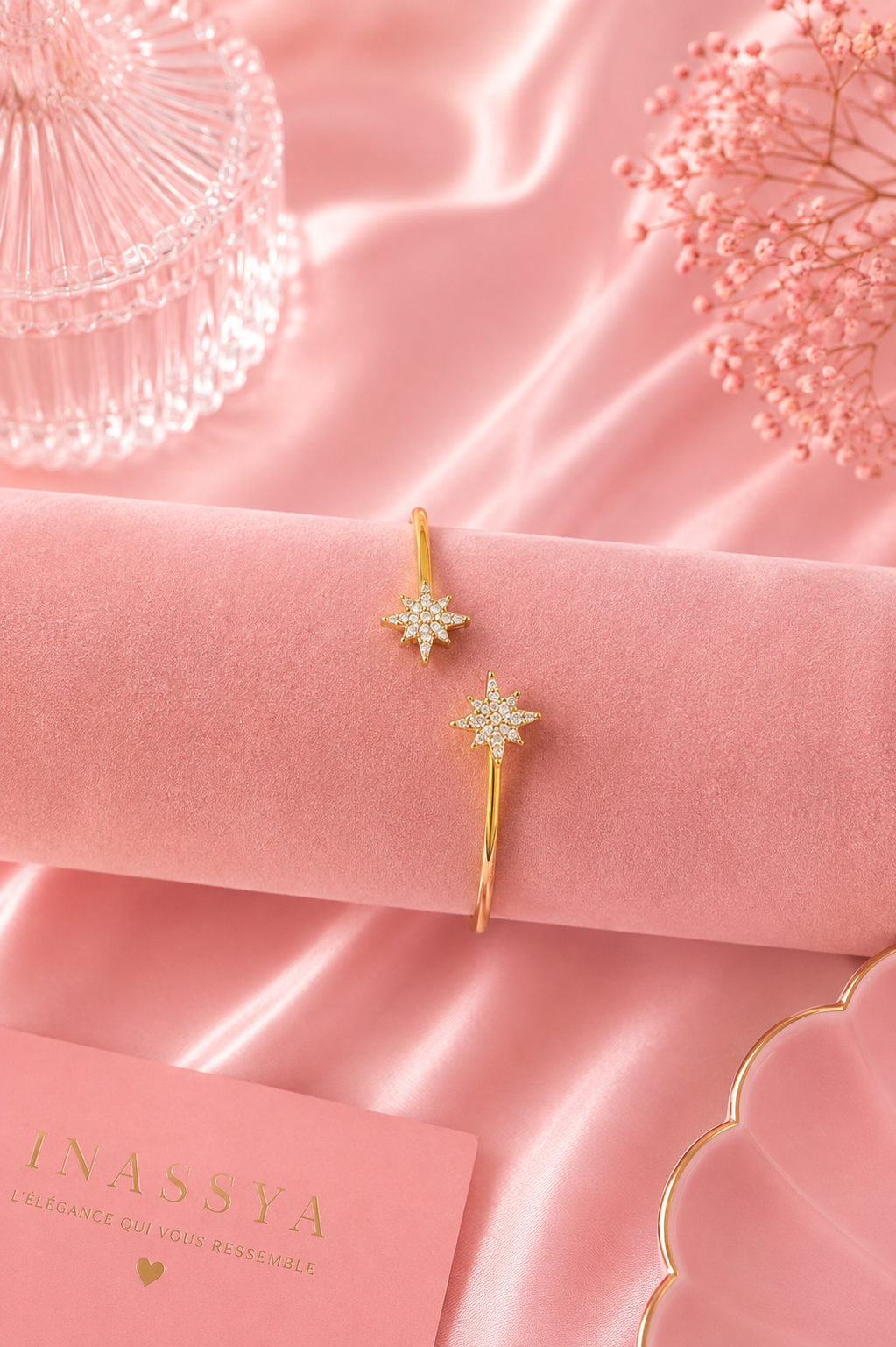 Bracelet jonc Stella - Acier inoxydable