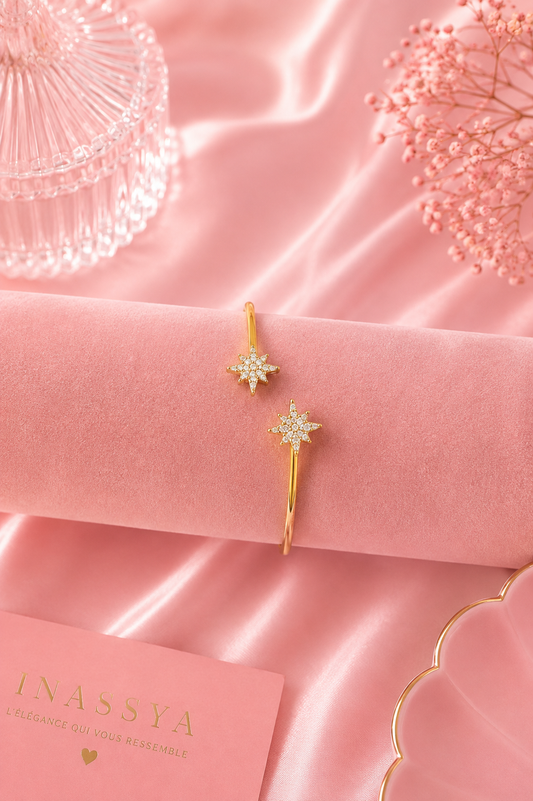 Bracelet jonc Stella - Acier inoxydable